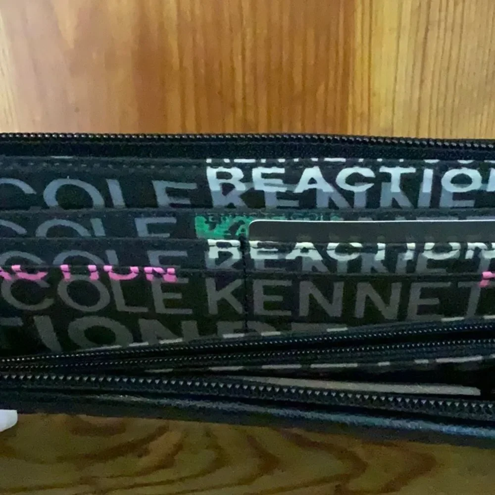 Kenneth Cole Reaction Black Wrislet,‎ Women’s Black Bag